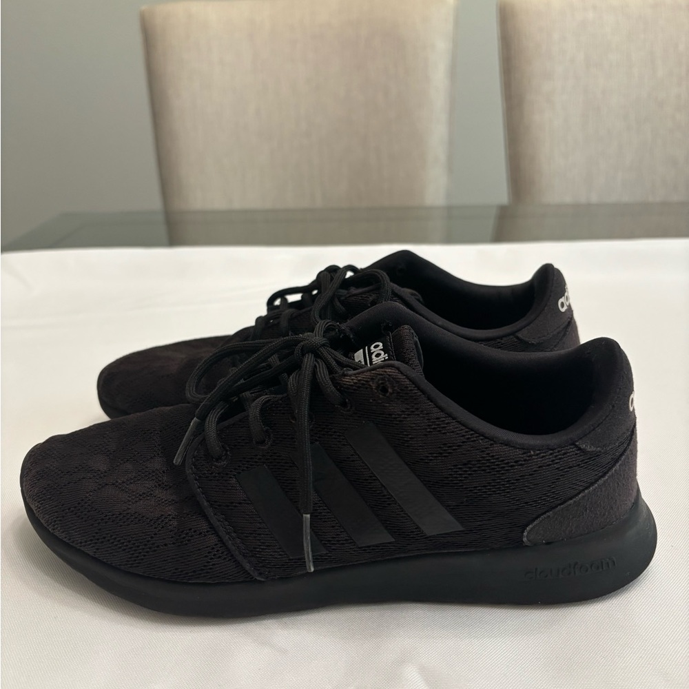 Women’s Adidas All-Black Cloudfoam Size 7.5 Shoes Sneakers